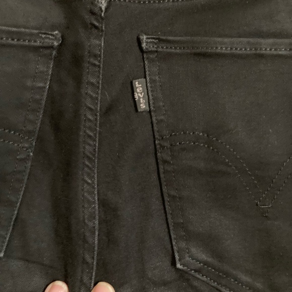 🌸Levi’s Black Mile High Super Skinny Black label & Tag Denim Jeans #Pk - Picture 7 of 9